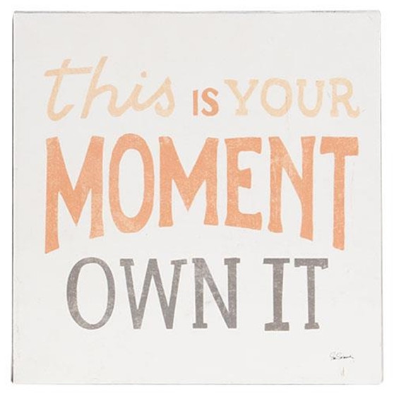 This Is Your Moment Own It Metal Sign G65201