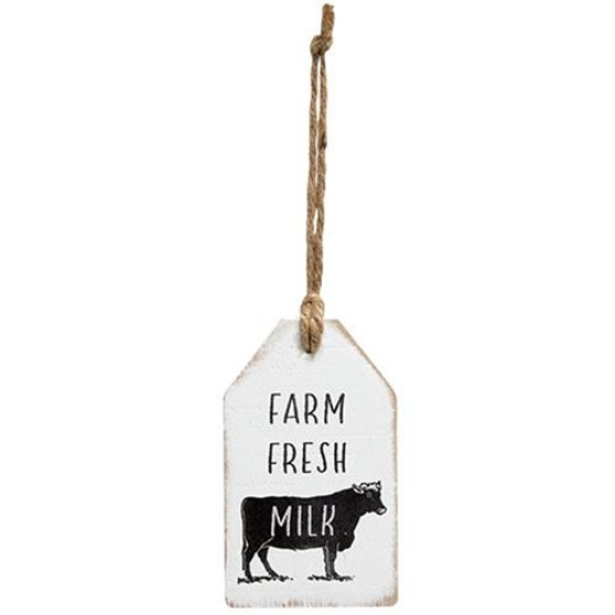 Farm Fresh Milk Wood Tag G65222