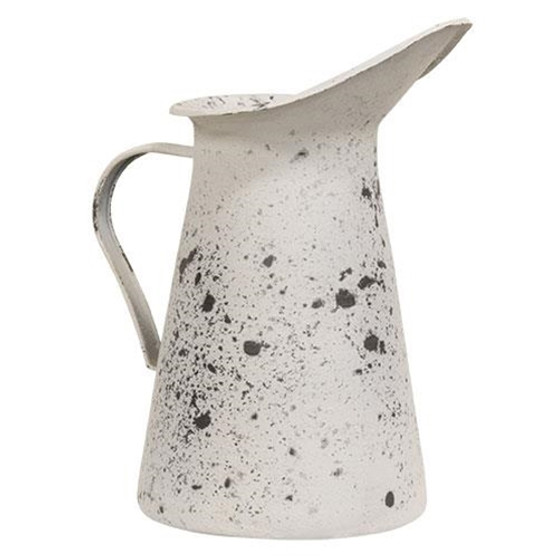 Distressed White Pitcher G60412