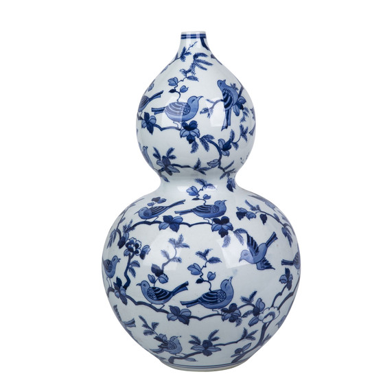 Flock Of Birds Gourd Vase (1505D)