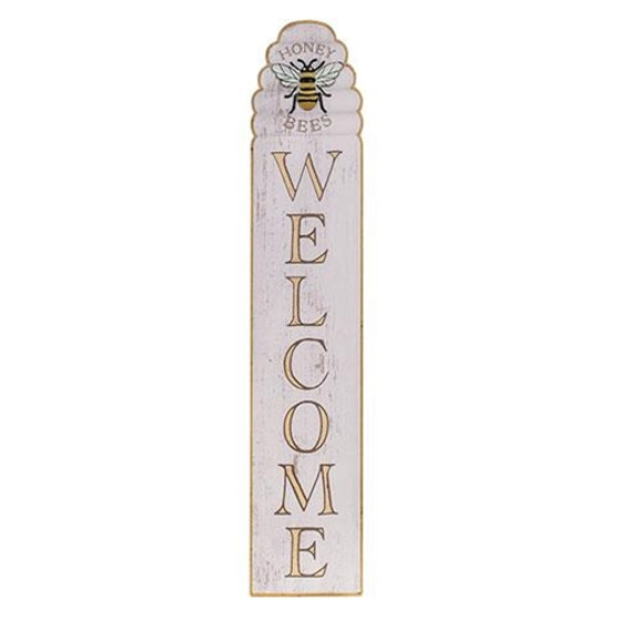 Honey Bees Welcome Wood Sign G60427