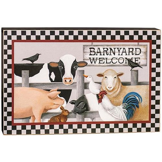 Barnyard Welcome Box Sign GH36031