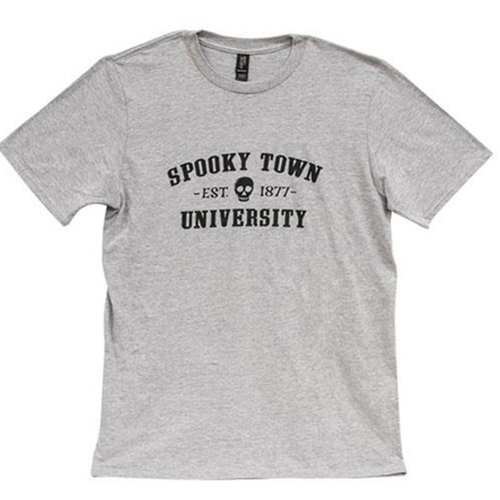 *Spooky Town University T-Shirt Heather Gray Xxl GL119XXL By CWI Gifts