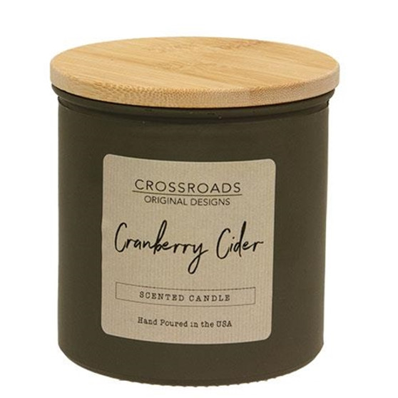 Cranberry Cider 14oz Jar Candle w/Wood Lid GC00349