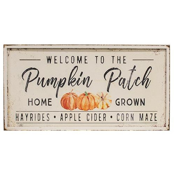 Welcome To The Pumpkin Patch Metal Sign G65293