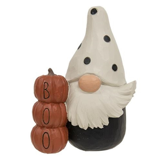 Boo Pumpkins Resin Gnome GB13453 By CWI Gifts