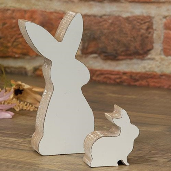 Set Of 2 Bunny Cutouts GWAF247032S