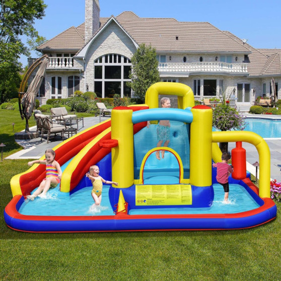7-In-1 Inflatable Water Slide Bounce Castle Without Blower (NP10358)