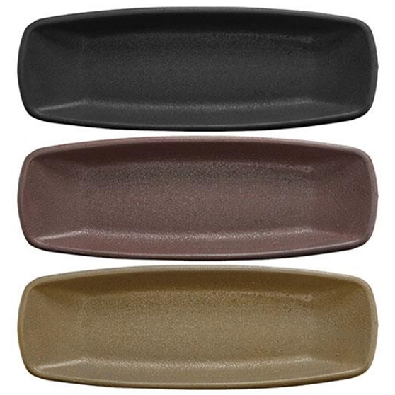 Primitive Colors Squared Oval Dish 3 Assorted (Pack Of 3) G30676
