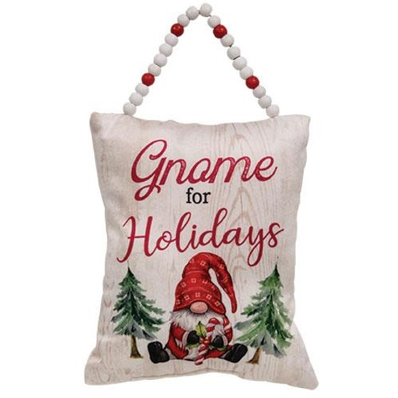 Gnome For The Holidays Pillow Ornament GSUNX2006