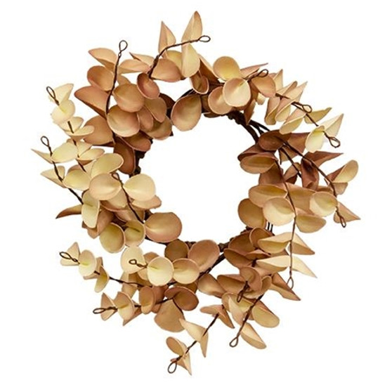 Light Fall Ombre Eucalyptus Leaf Candle Ring F18204