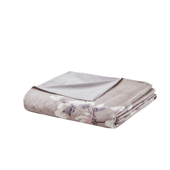 100% Cotton Sateen Printed Duvet Cover Set - Full/Queen NS12-3257