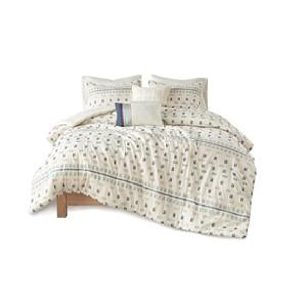100% Cotton 5 Piece Jacqard Comforter Set - Full/Queen UH10-2282