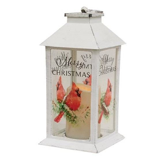 Merry Christmas Cardinal Lantern G29033003
