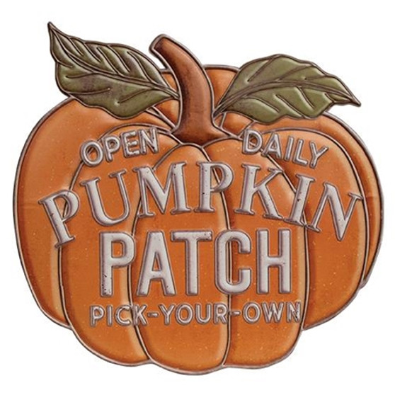 Pumpkin Patch Open Daily Metal Sign G60444