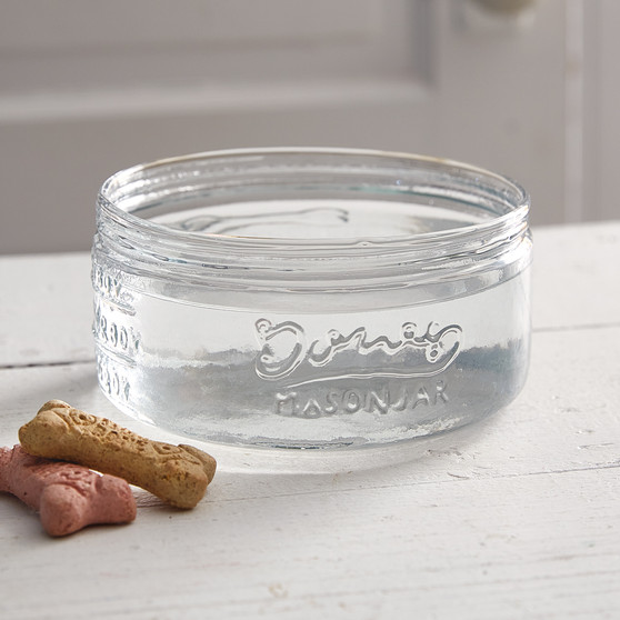 Bones Mason Jar Dog Bowl 370896