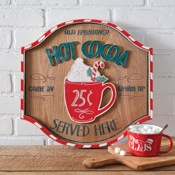 Old Fashioned Hot Cocoa Wall Sign 440264