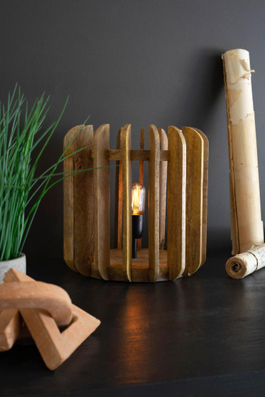 Table Lamp - Wooden Slats (NAT1043)