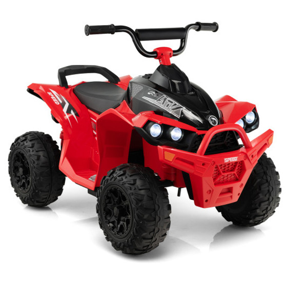 12V Kids Ride On Atv With High/Low Speed And Comfortable Seat-Red (TQ10122US-RE)