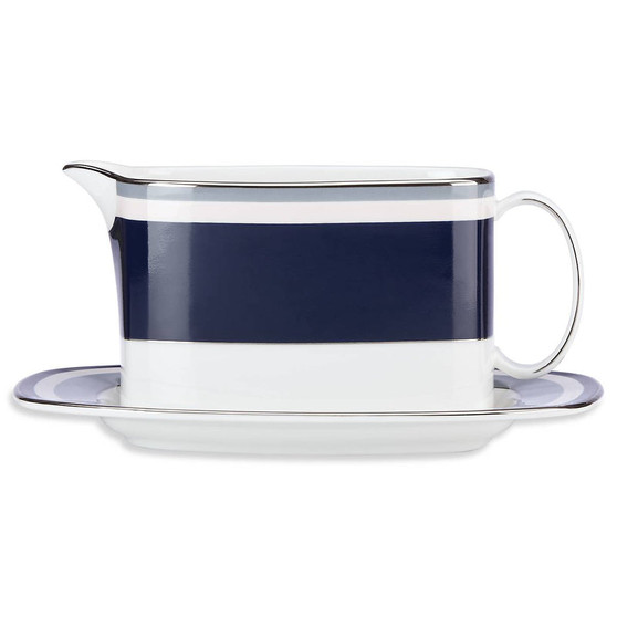 Kate Spade Mercer Drive Dinnerware Gravy Boat With Stand (866419)