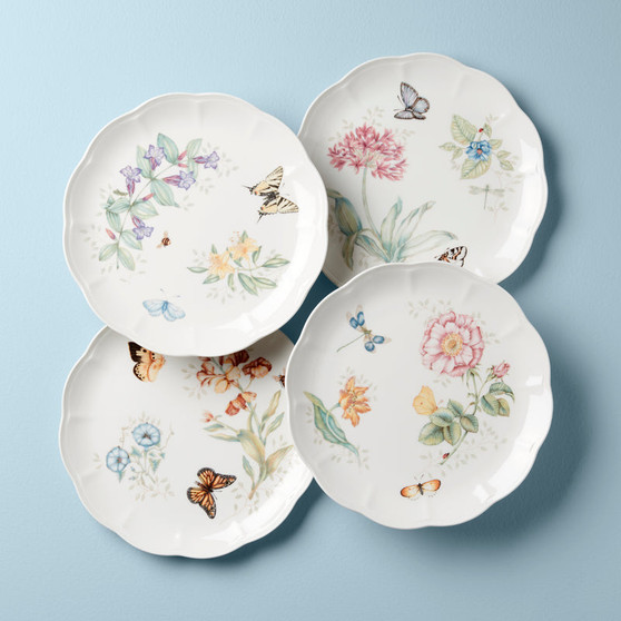 Butterfly Meadow Dinnerware Dinner Plate Set Of 4, Assorted (891268)