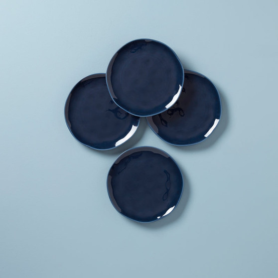 Bay Colors Dinnerware Accent Plates Set Of 4, Blue (894668)