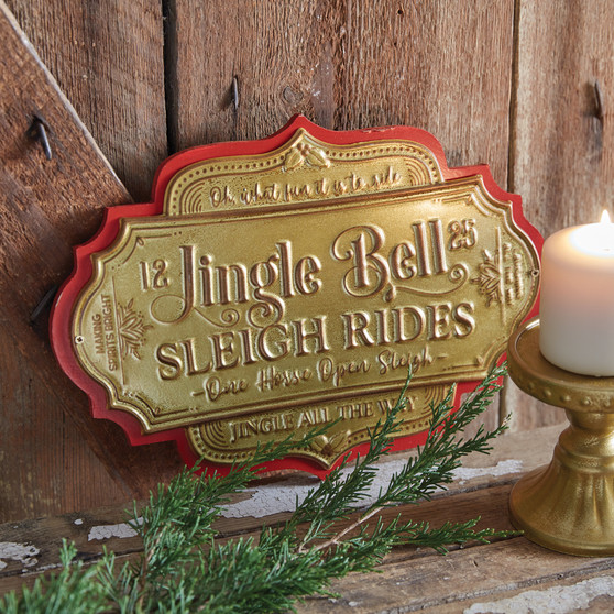 Jingle Bell Sleigh Rides Plaque 440333