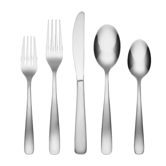 Bourne Satinless Steel /Mirror Finish 18/0 42-Piece Flatware Set (284142CSLG4)