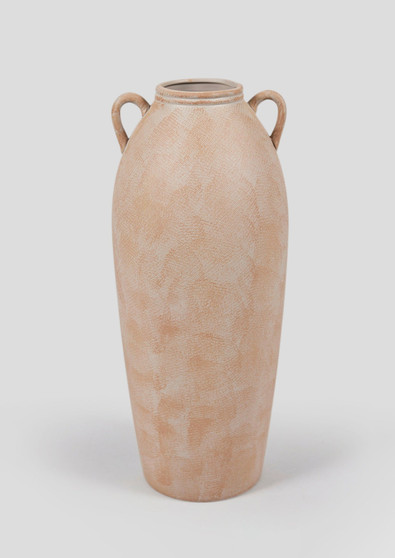 Tall Terra Cotta Vase With Handles - 20" ALI-QLX-TALLVASE-TC