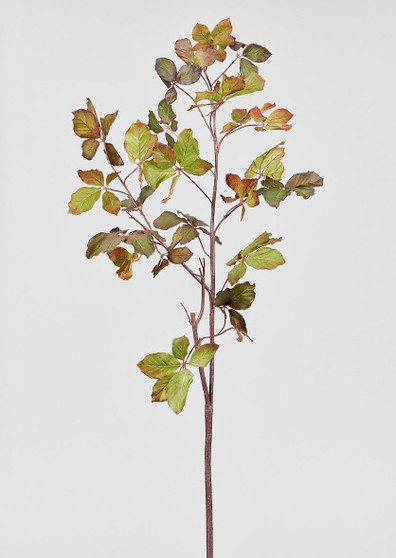 Burgundy Green Tall Faux Leaf Branch - 47" GOL-GB71412N.BUGR
