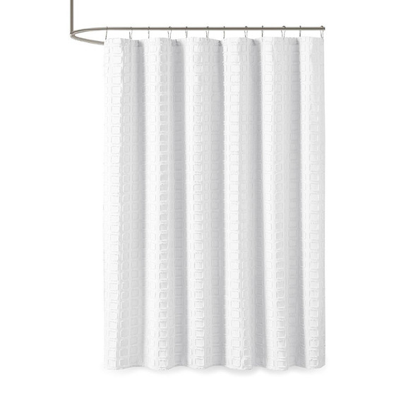 100% Polyester Shower Curtain - White MP70-6707