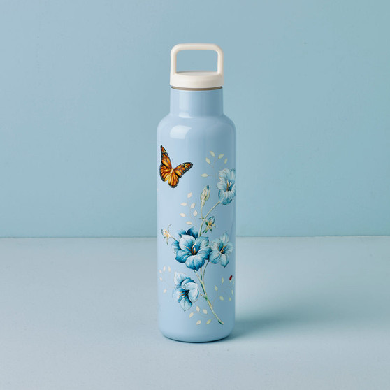 Butterfly Meadow Light Blue Water Bottle (895743)