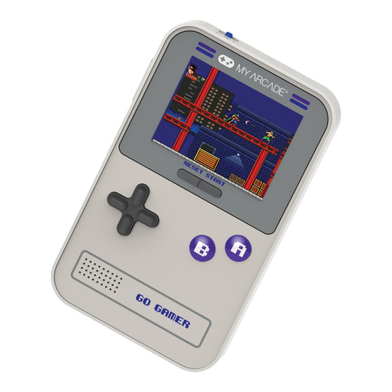 Go Gamer Classic 300-In-1 Handheld Game System (Gray/Purple) (DRMDGUN3910)