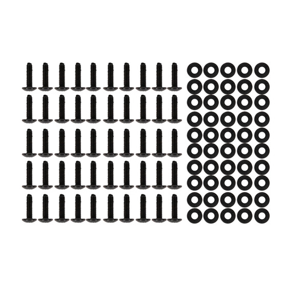 10-32 Rack Screws With Washers, 50 Count (TCTRAS3250)