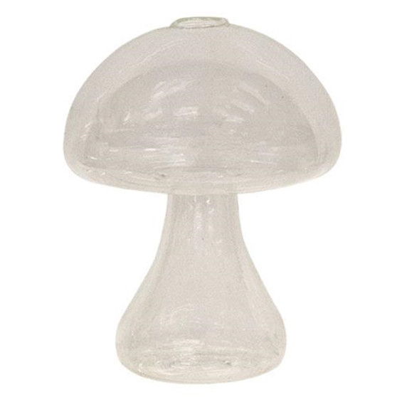 Glass Standing Mushroom Vase G115690