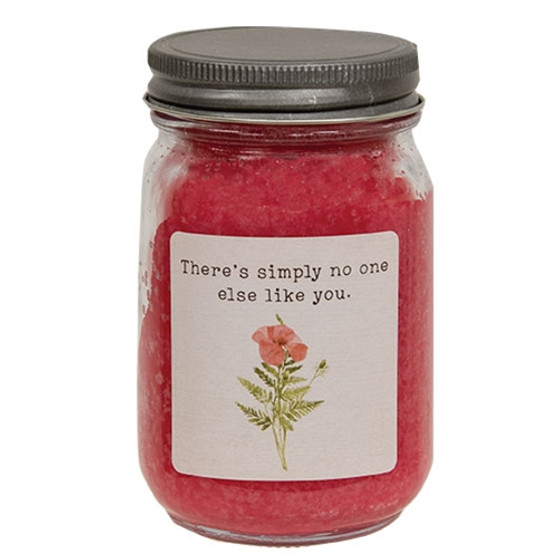 No One Else Like You Strawberry Lemonade Pint Jar Candle G20351