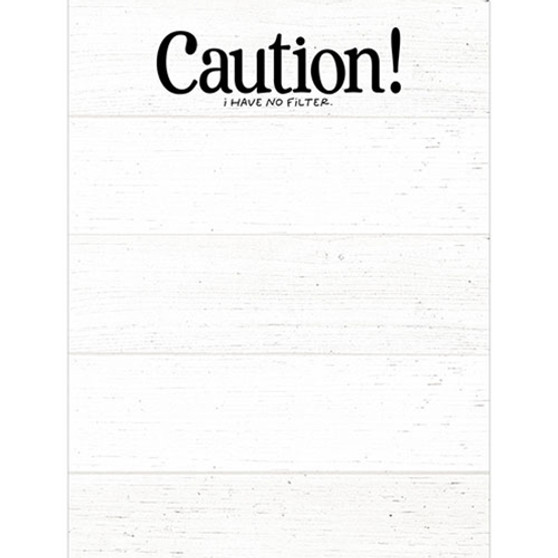Caution! I Have No Filter Notepad G55053