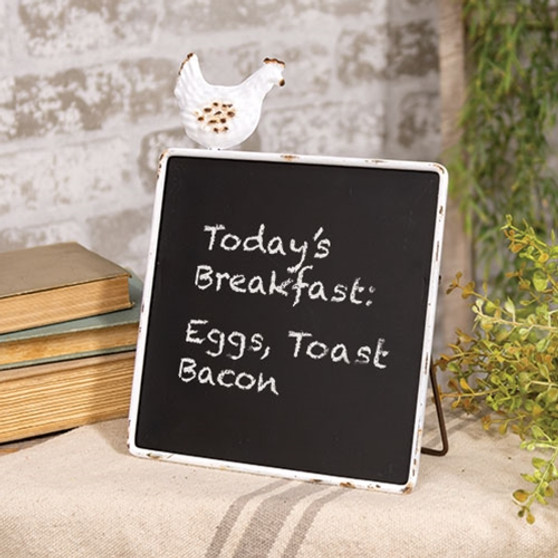 Farmhouse Chicken Chalkboard Easel G65342