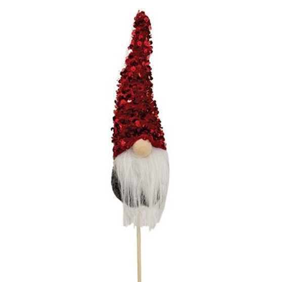 Red Sequin Gnome Pick GADC4389