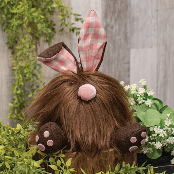 Fuzzy Chocolate Gnome Bunny GADC5312