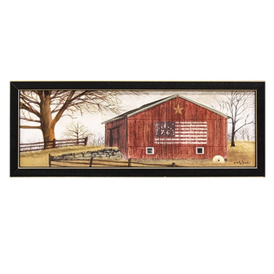 76 Star Barn Framed Print 18X6 GCBJ112618