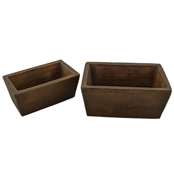Set Of 2 - Treenware Square Boxes GH10120