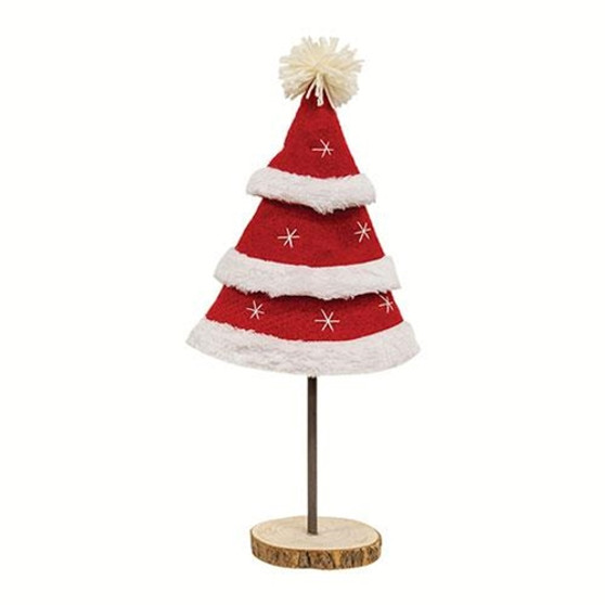 Santa Tiered Felted Tree Small GHBY5129