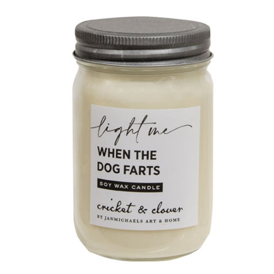 Dog Farts Soy Mason Jar Candle GJC101701