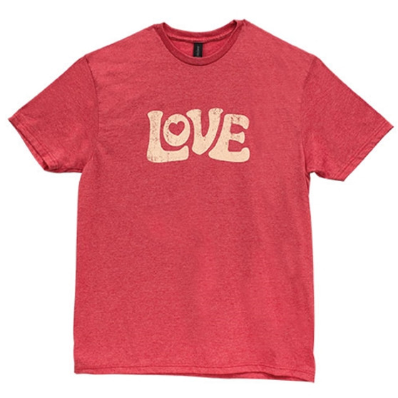 Vintage Love T-Shirt Heather Red Large GL153L