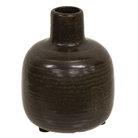 Small Brown Narrow Neck Porcelain Jar GPAF41216