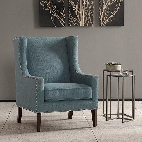 Barton Wing Chair - Blue FPF18-0419