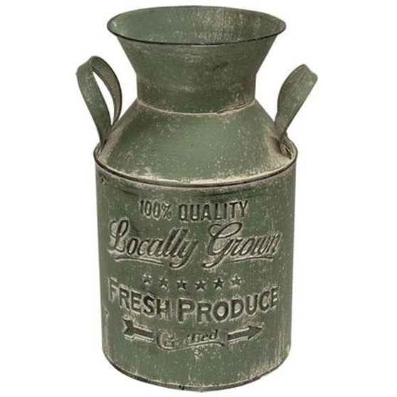 Locally Grown Green Milk Can