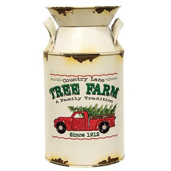 Country Lane Tree Farm Milk Can