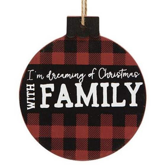 Home For Christmas Ornament 3 Asstd (Pack Of 3).